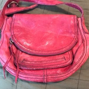 Vintage red lucky brand Italian leather purse